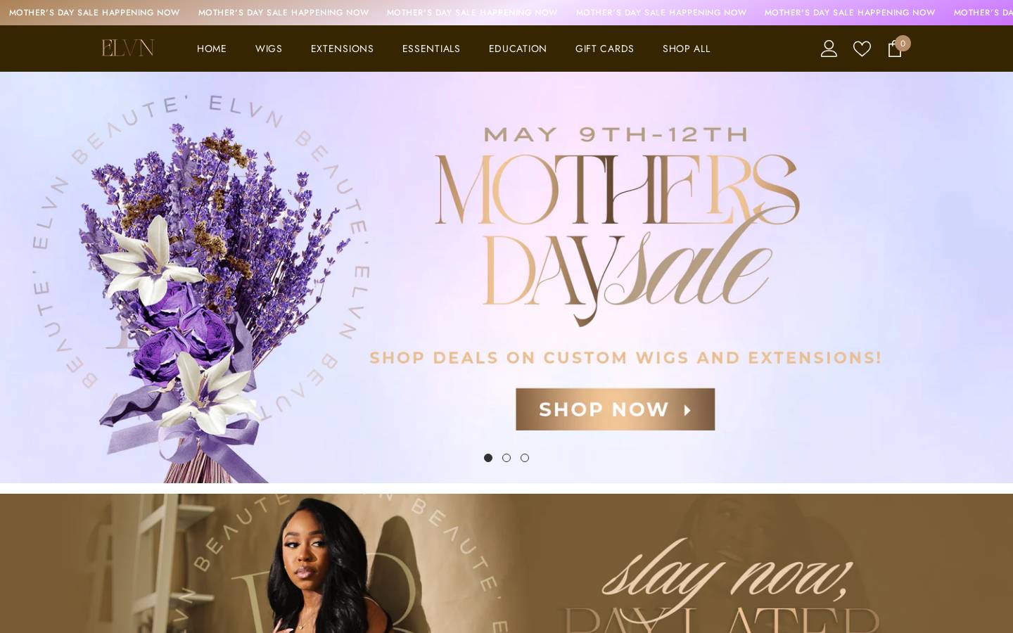 elvnbeaute.com homepage screenshot