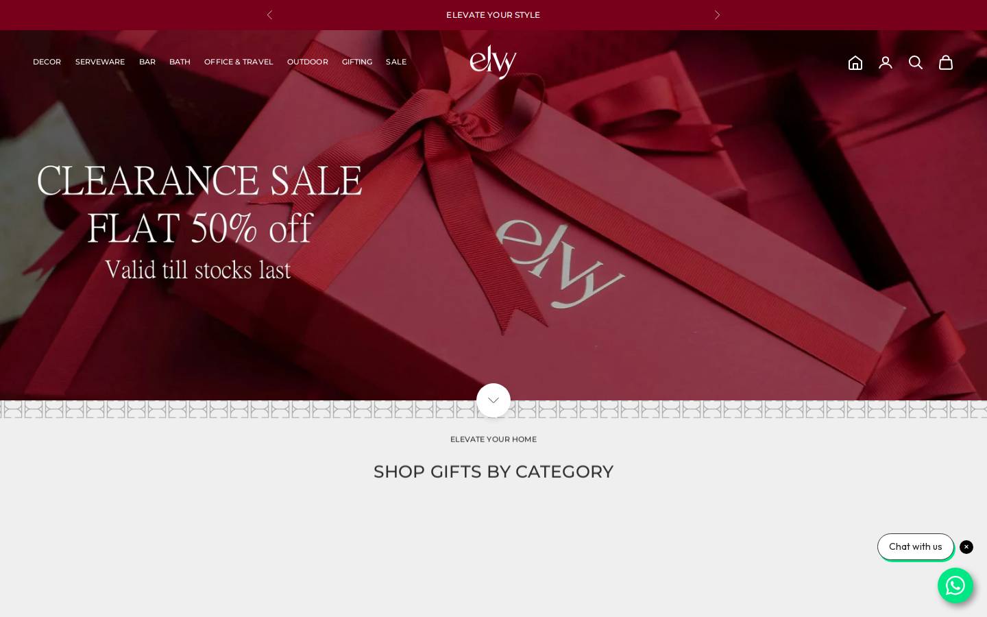 elvy.com homepage screenshot