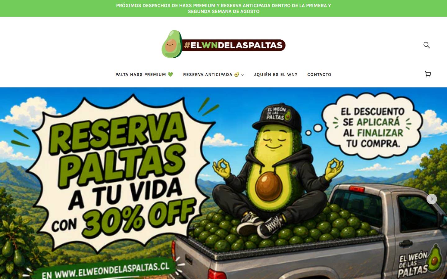 elweondelaspaltas.cl homepage screenshot