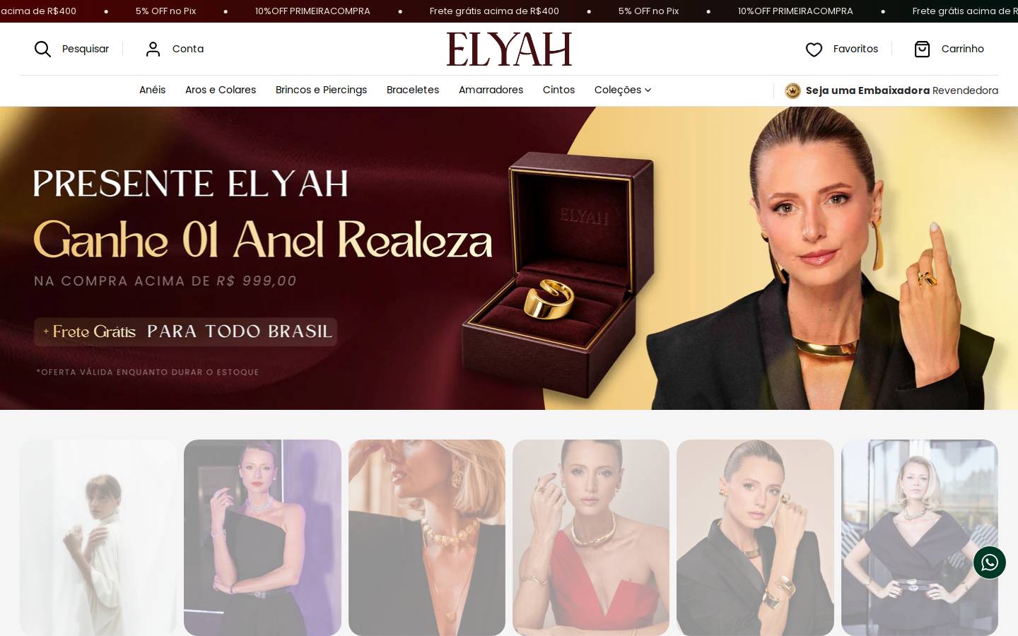 elyah.com.br homepage screenshot