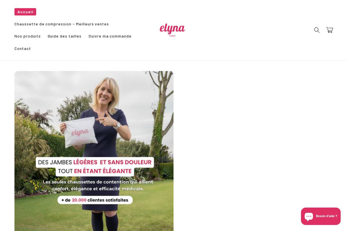 Elyna Paris homepage screenshot