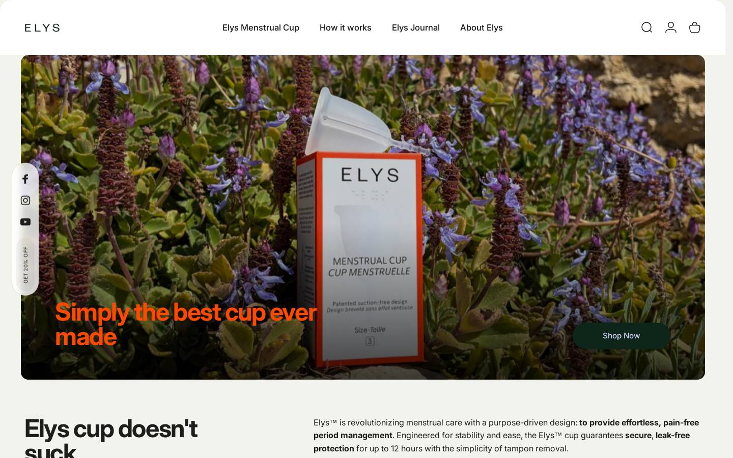 elys-cup.com homepage screenshot