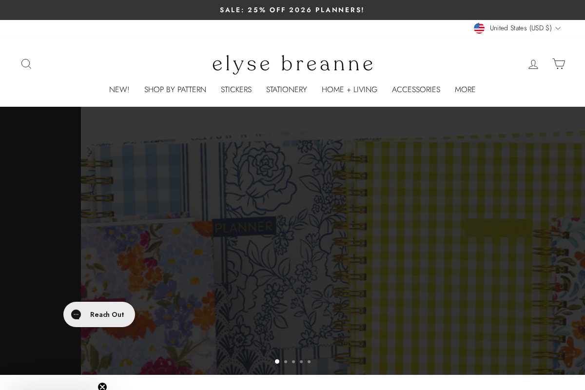 Elysebreannedesign homepage screenshot