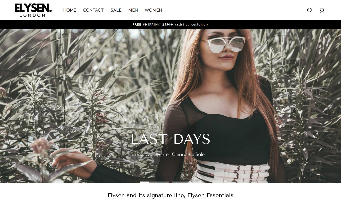 elysenlondon.com homepage screenshot