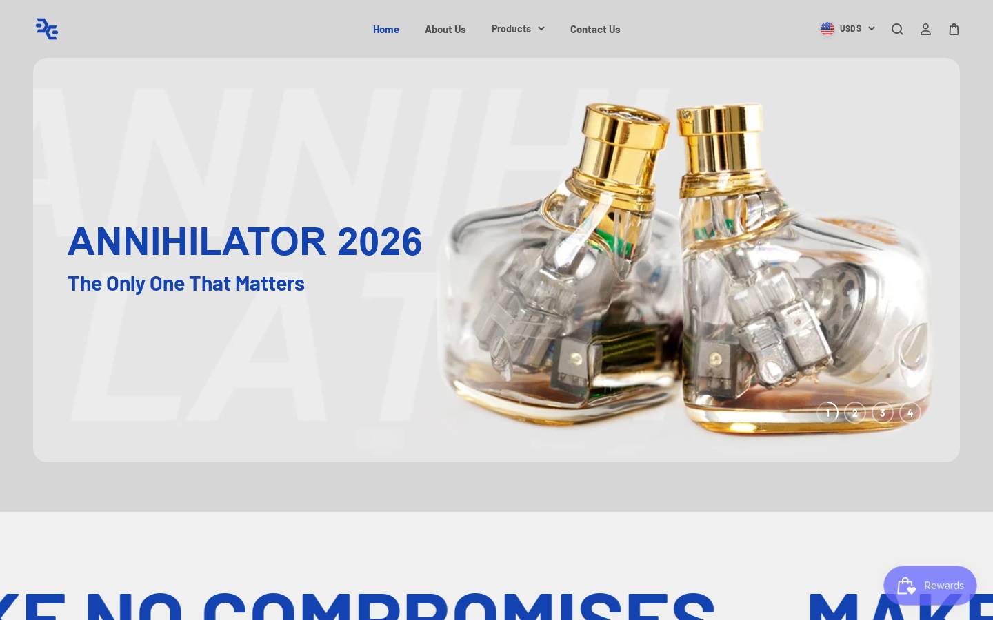 elysianacousticlabs.com homepage screenshot