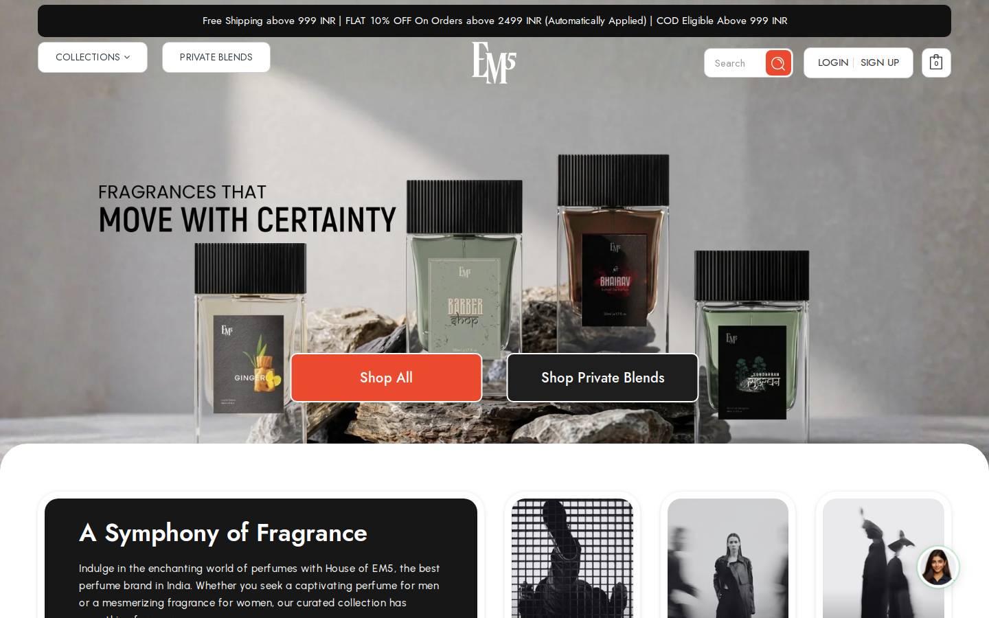 em5.in homepage screenshot