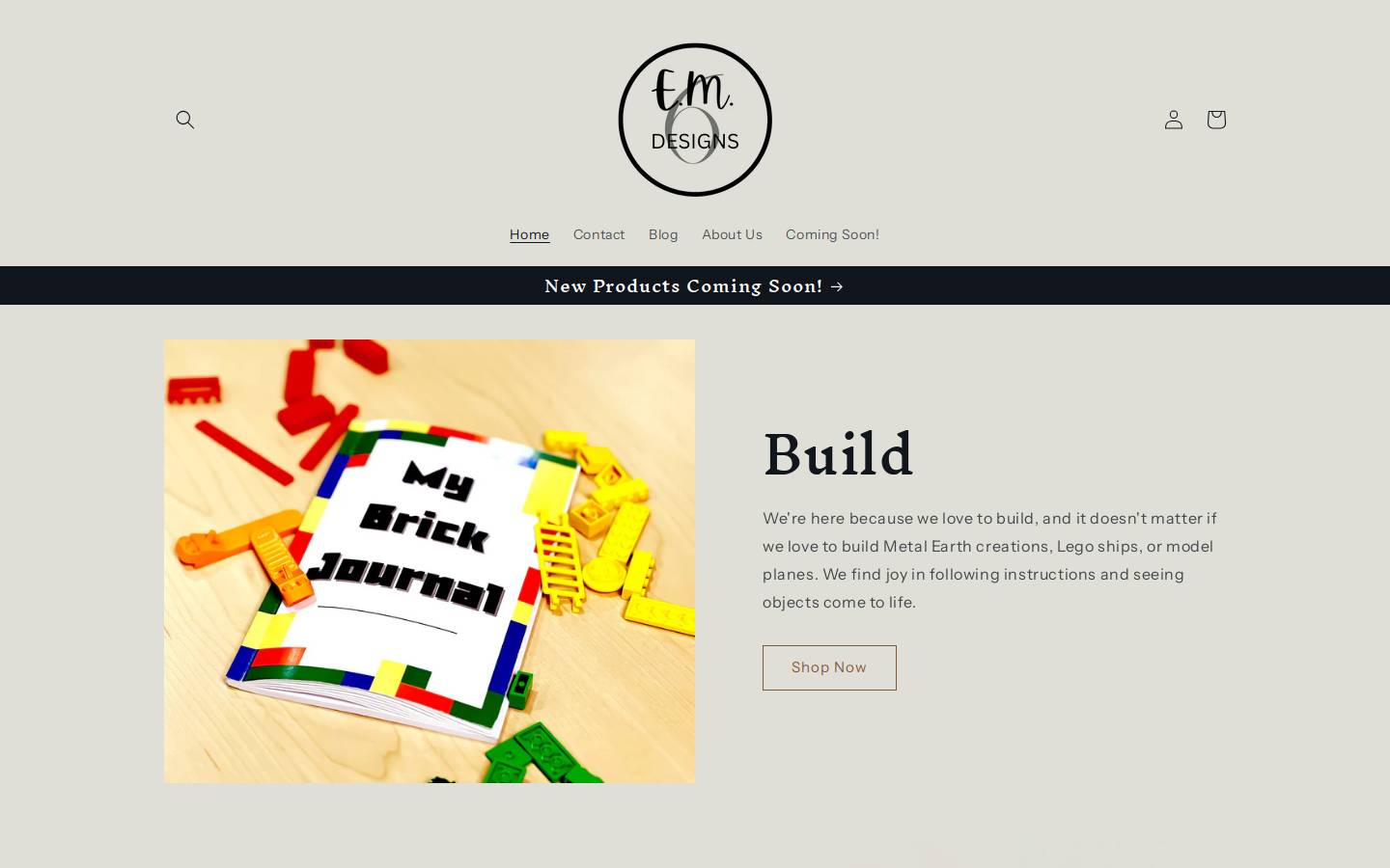 em6designs.com homepage screenshot