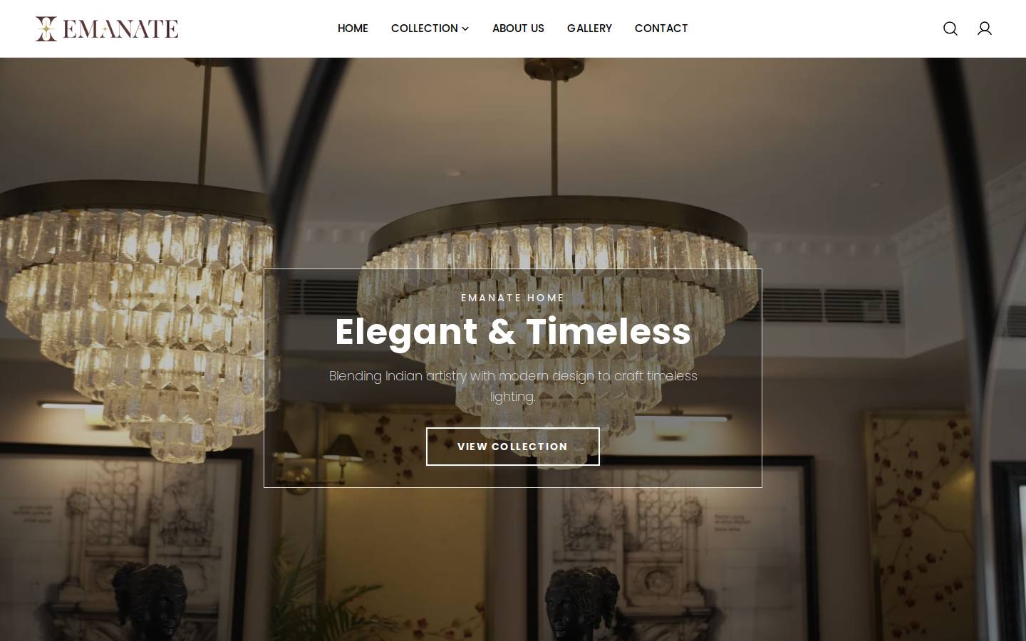 emanatehome.com homepage screenshot