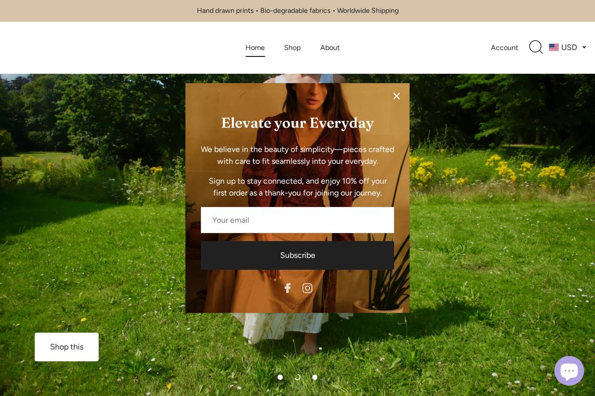 emandshi.com homepage screenshot