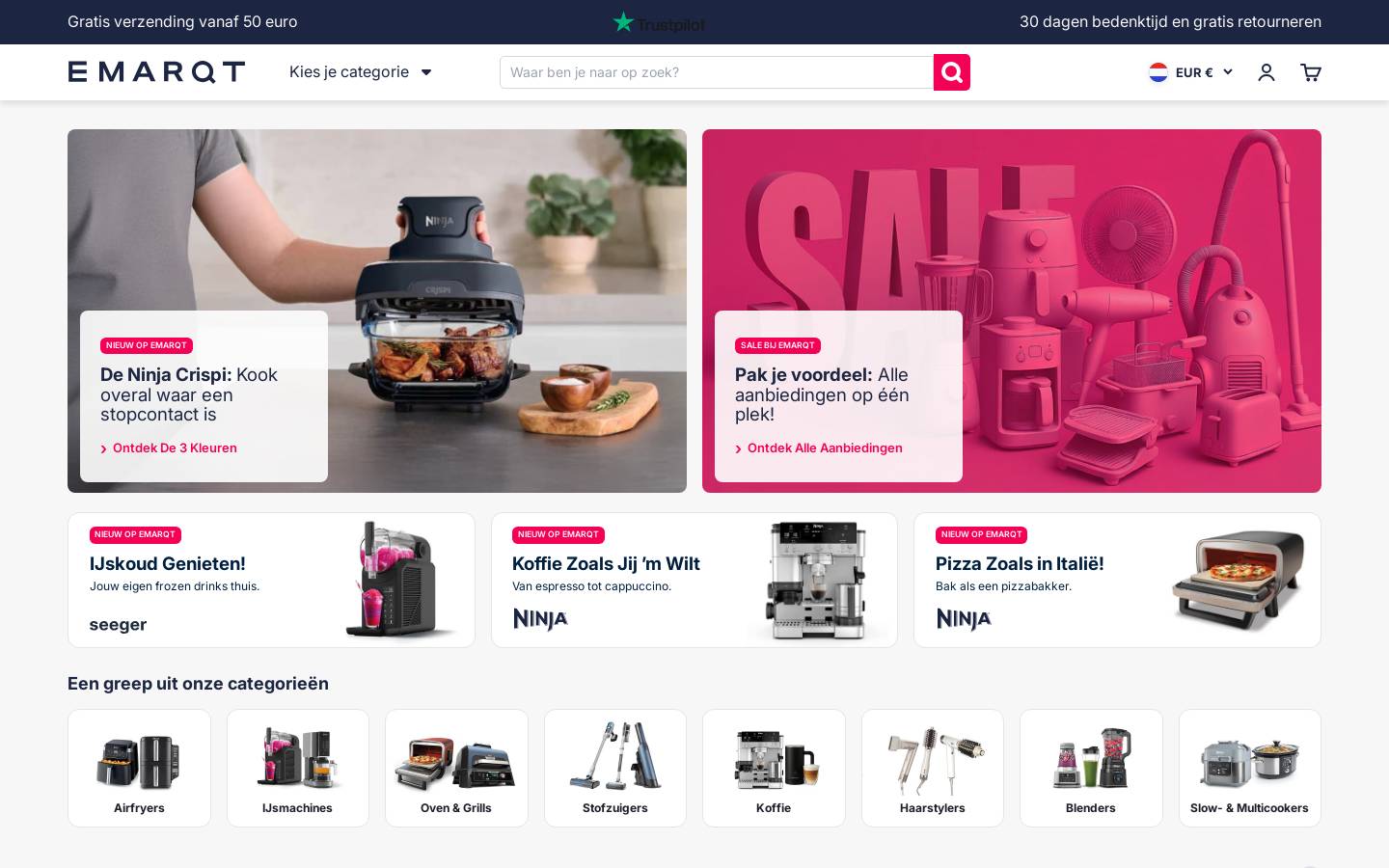 Emarqt homepage screenshot