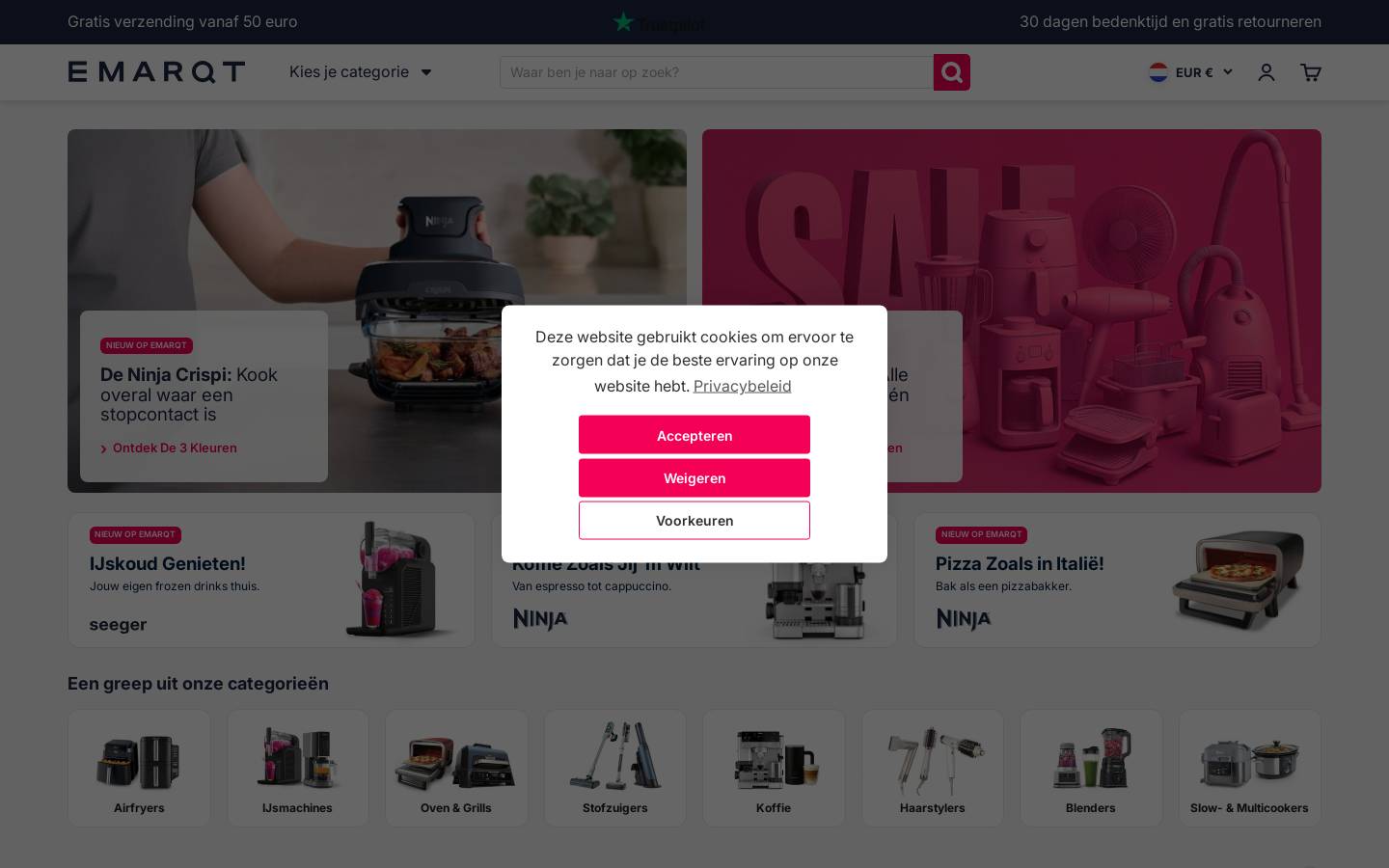 Emarqt homepage screenshot