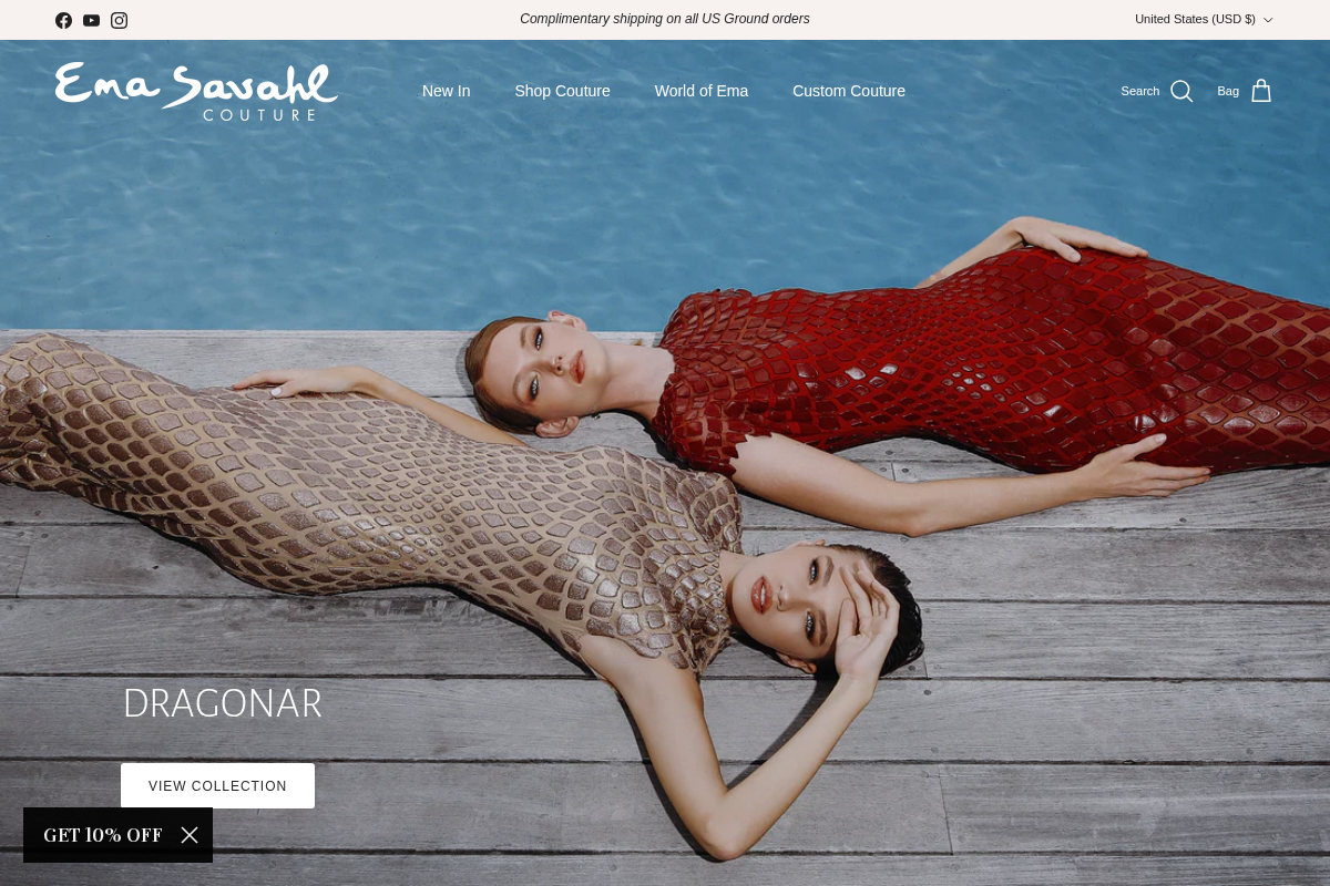 emasavahl.com homepage screenshot