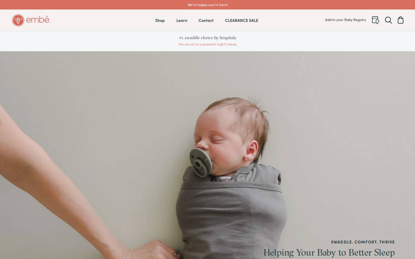 embebabies.com homepage screenshot