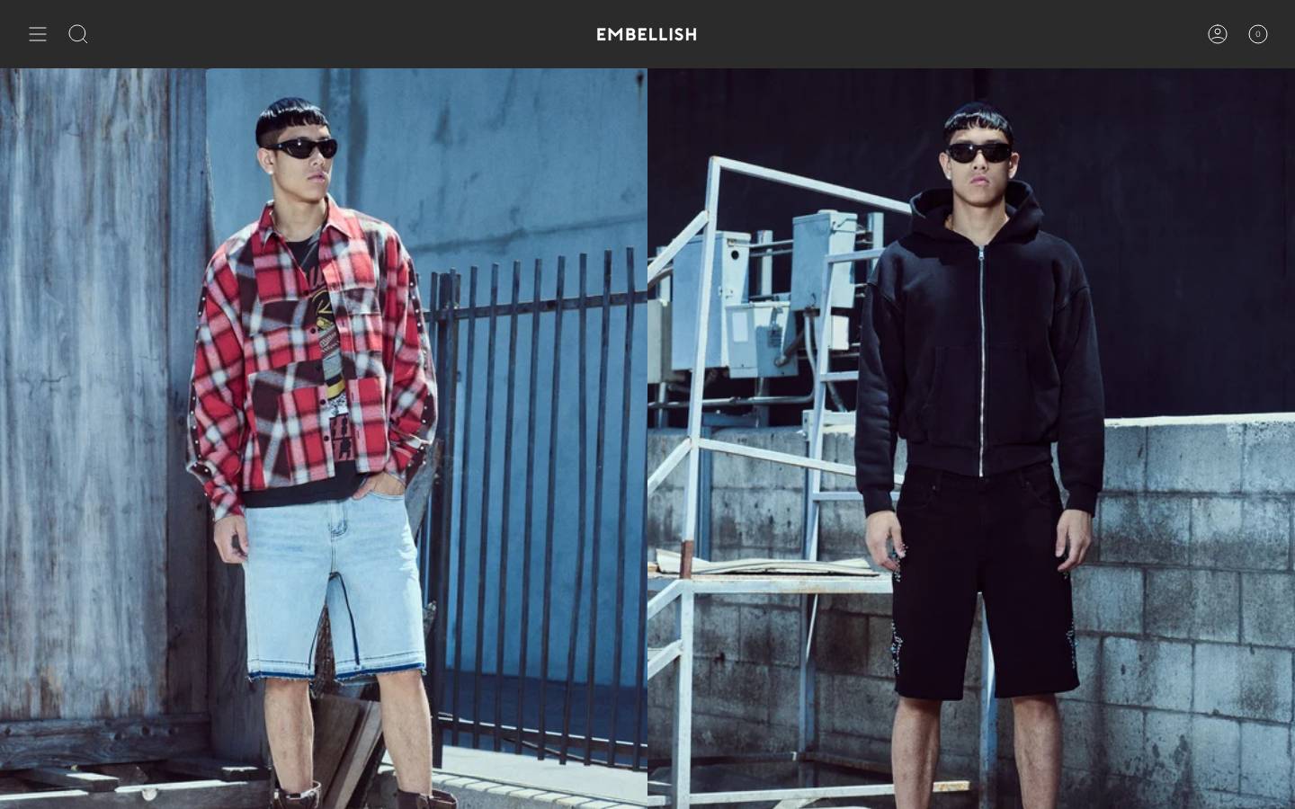 Embellish homepage screenshot
