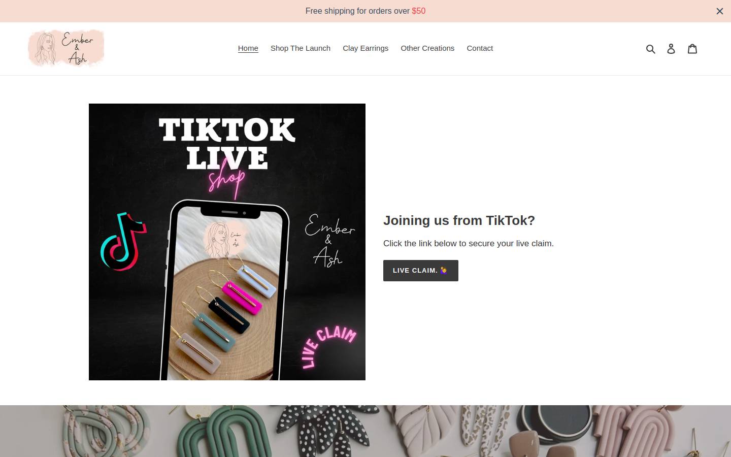 emberandash.co homepage screenshot