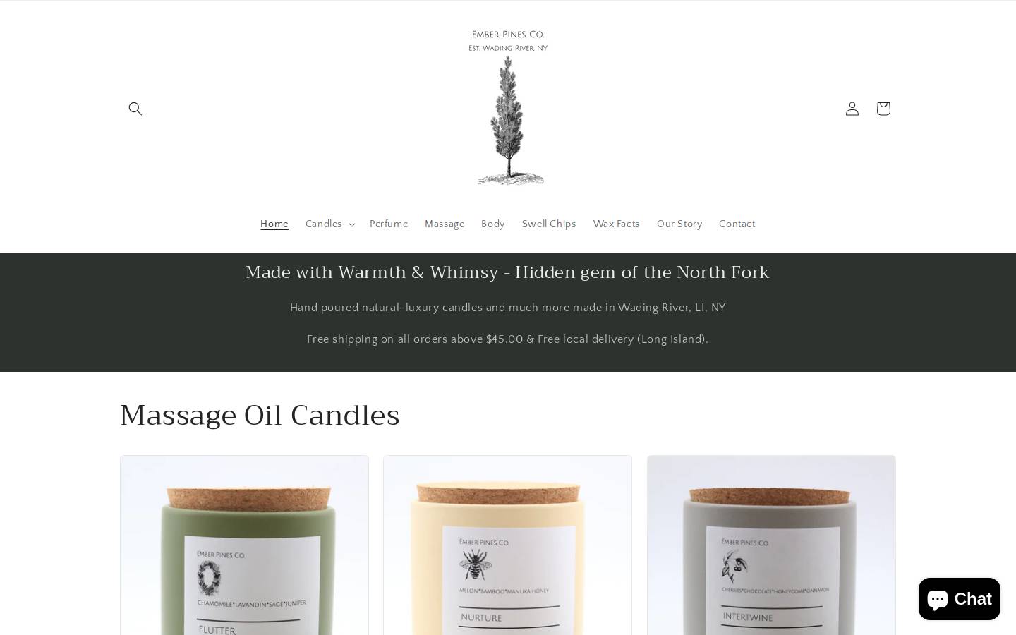 emberpinesco.com homepage screenshot