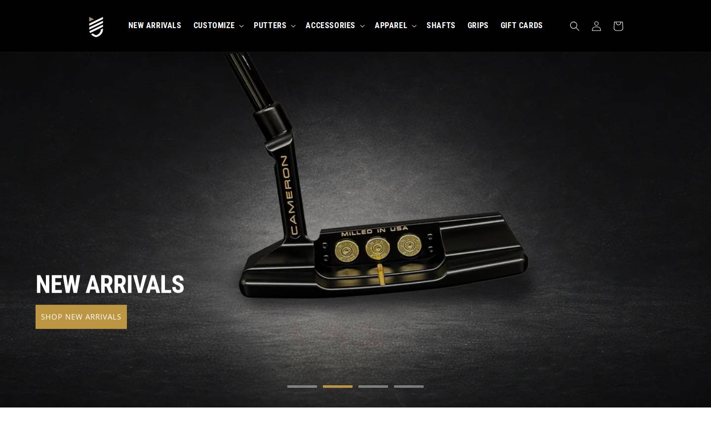 embraceputters.com homepage screenshot
