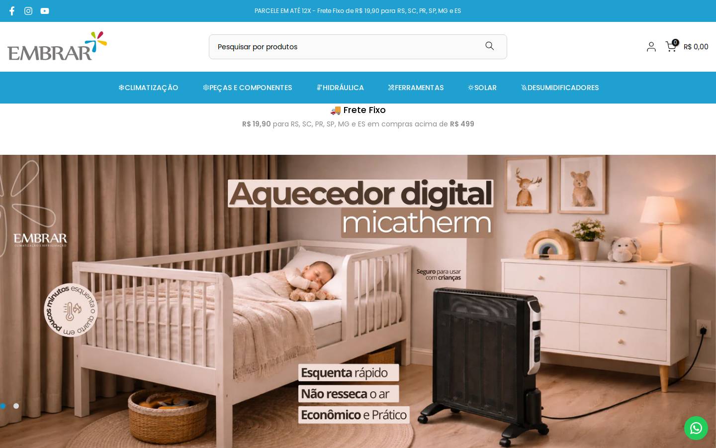 embrar.com.br homepage screenshot