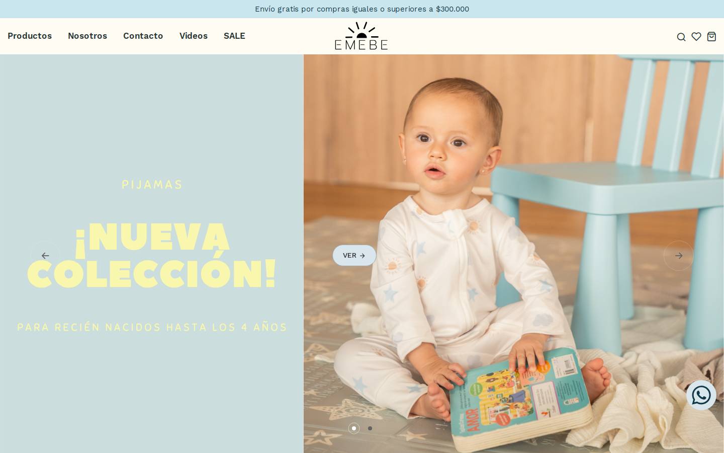 emebe.com.co homepage screenshot