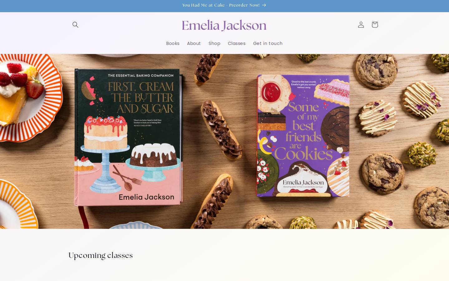 emeliajackson.com homepage screenshot