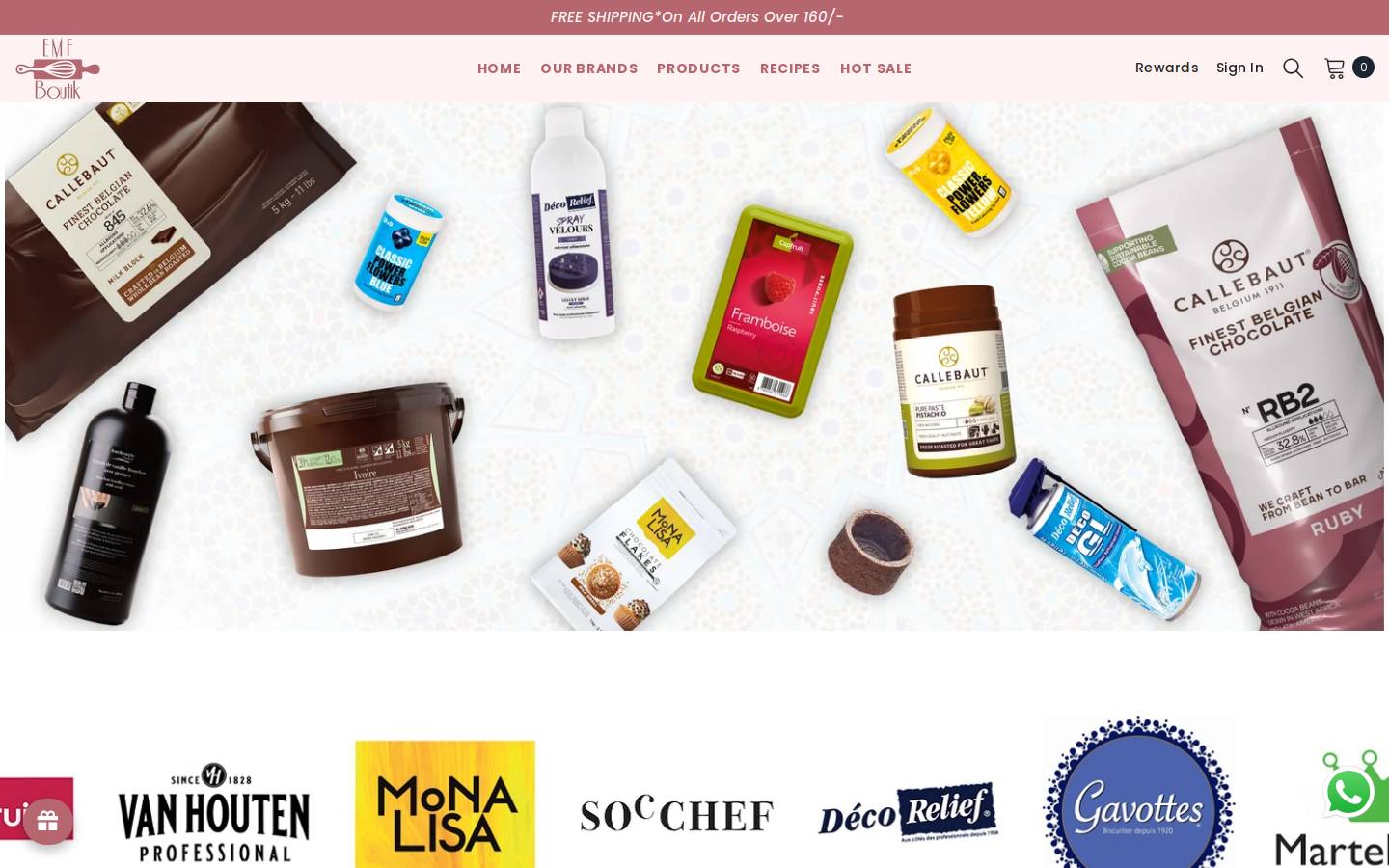 emfboutik.com homepage screenshot