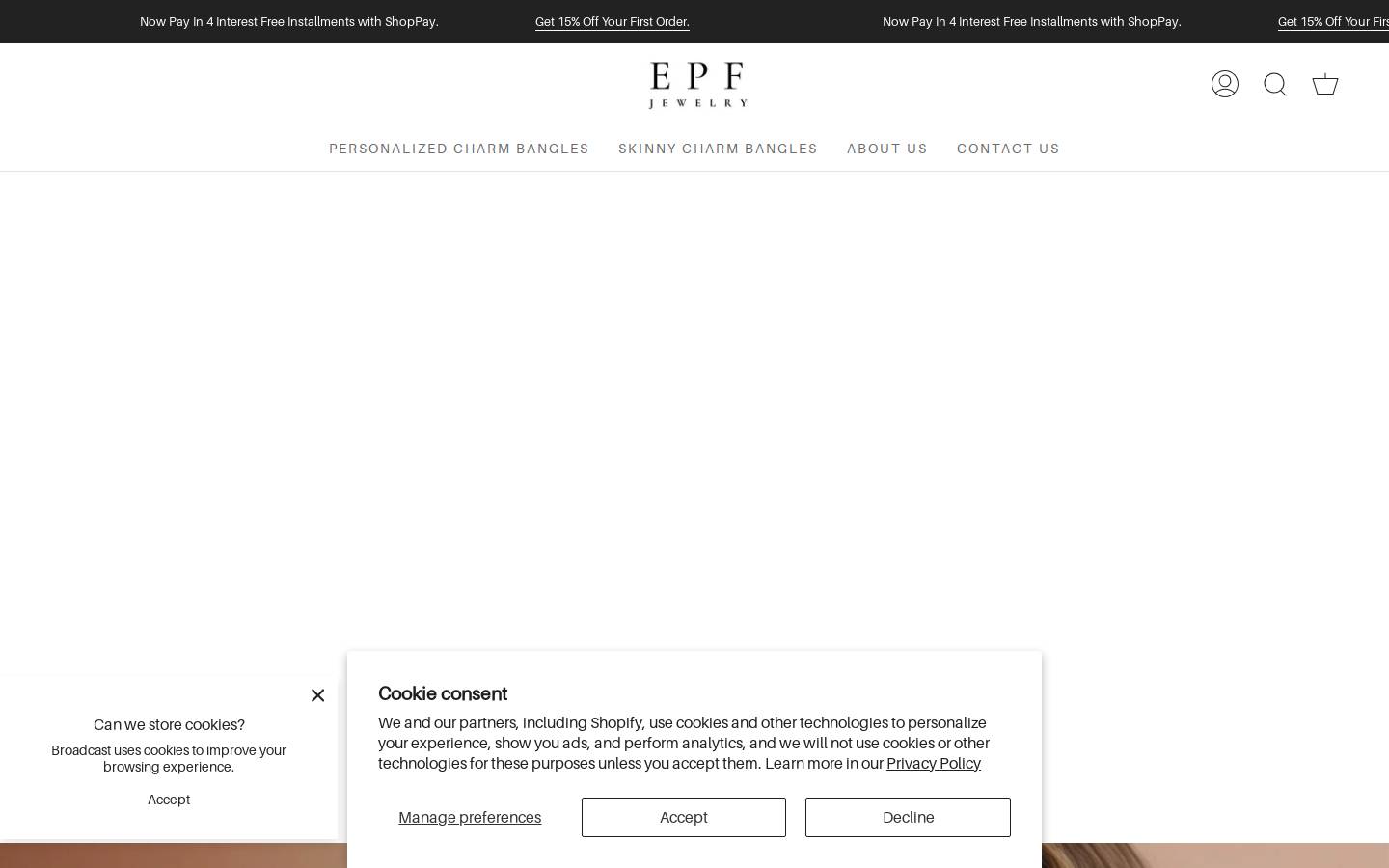 emfinejewelry.com homepage screenshot