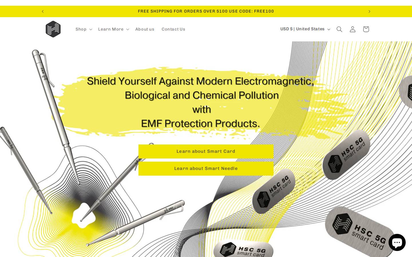 emfprotection.life homepage screenshot