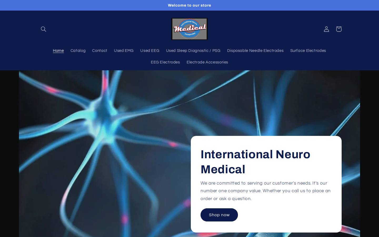 emgneedleelectrode.com homepage screenshot