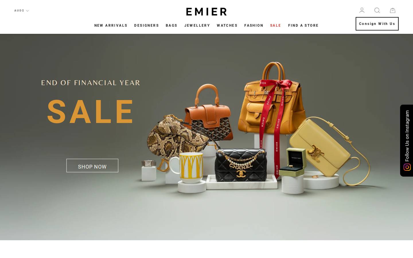 emier.com.au homepage screenshot