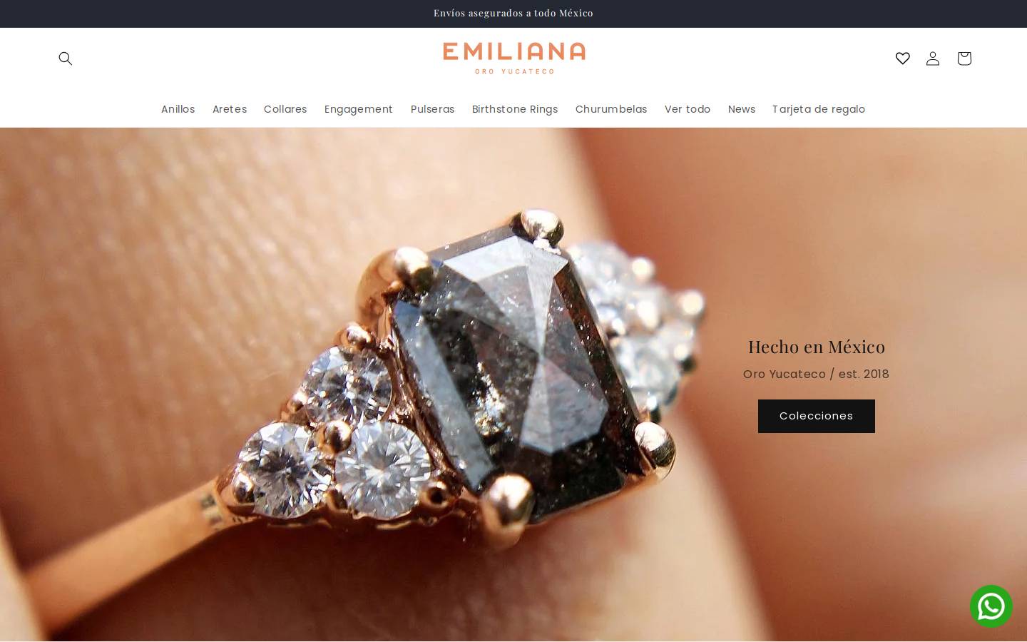 emiliana.com.mx homepage screenshot