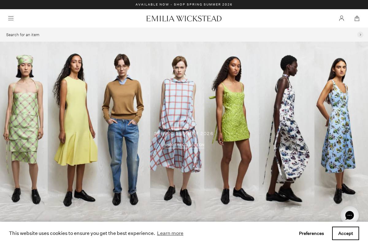 emiliawickstead.com homepage screenshot