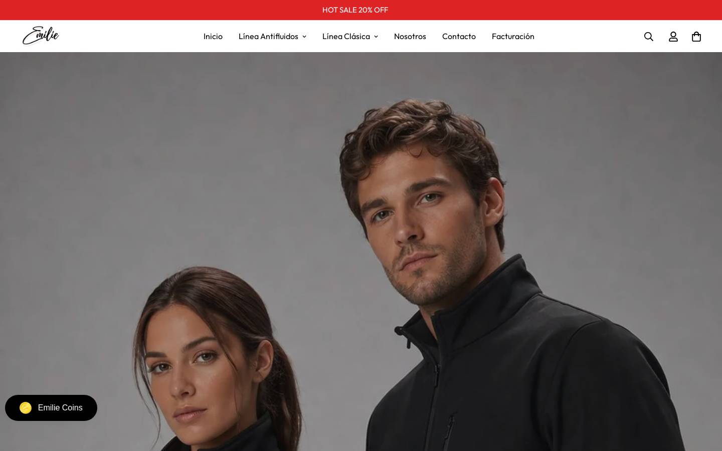 emilie.mx homepage screenshot