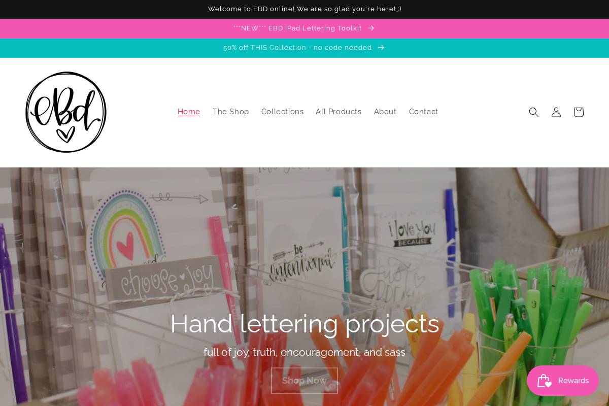 emilybrowndesigns.com homepage screenshot