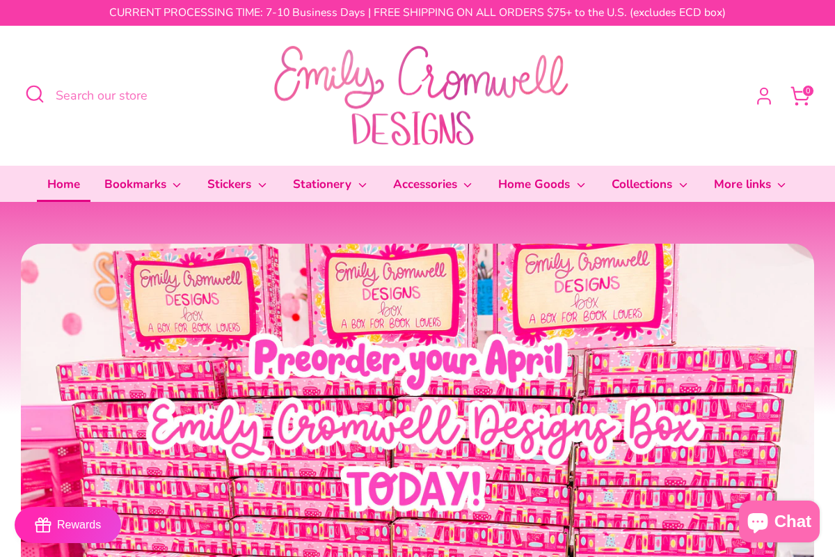 Emily Cromwell Designs homepage screenshot