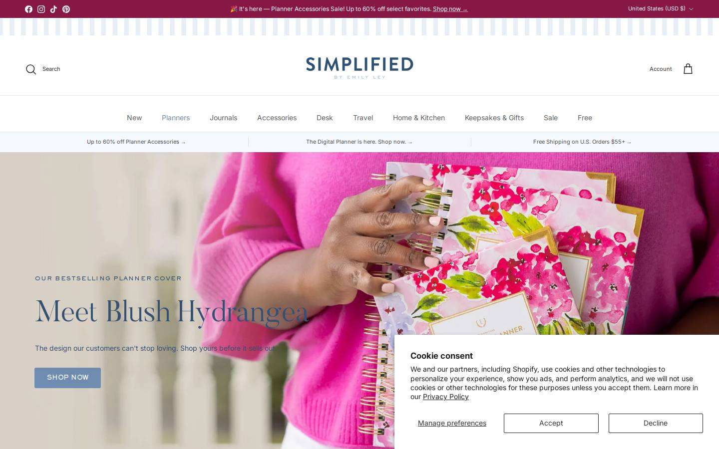 Emily Ley homepage screenshot