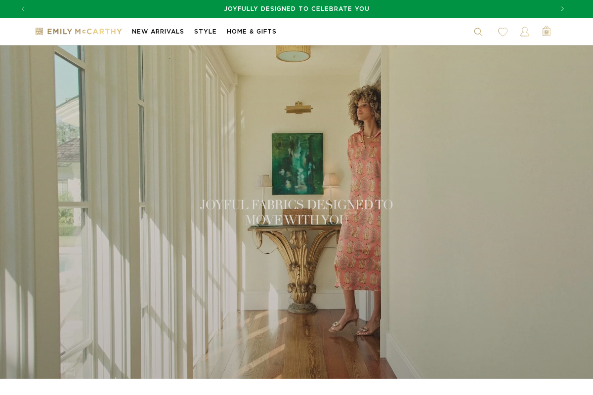 Emily McCarthy homepage screenshot