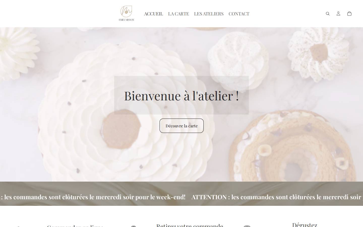 emilymisson-patisserie.com homepage screenshot