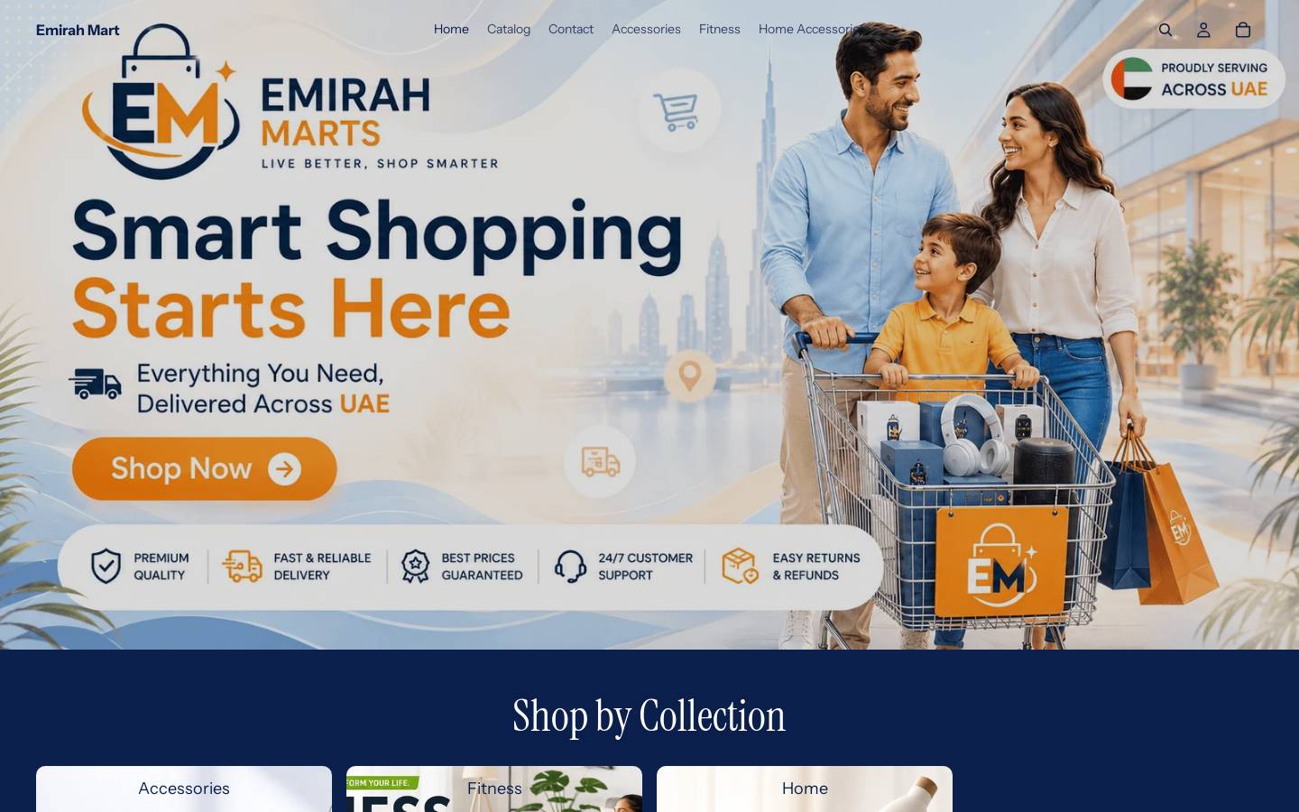 emirah.xyz homepage screenshot