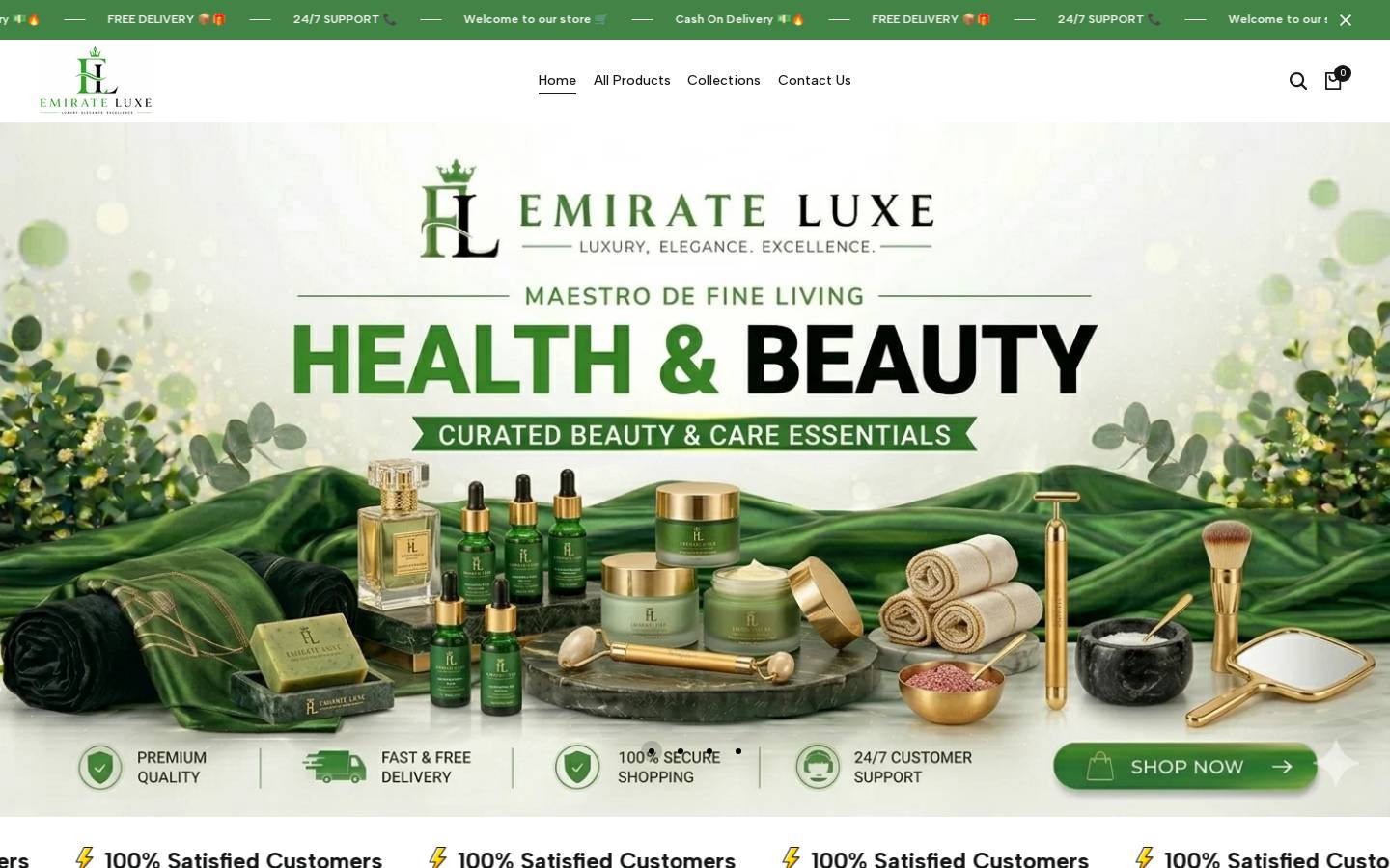 emirateluxe.online homepage screenshot