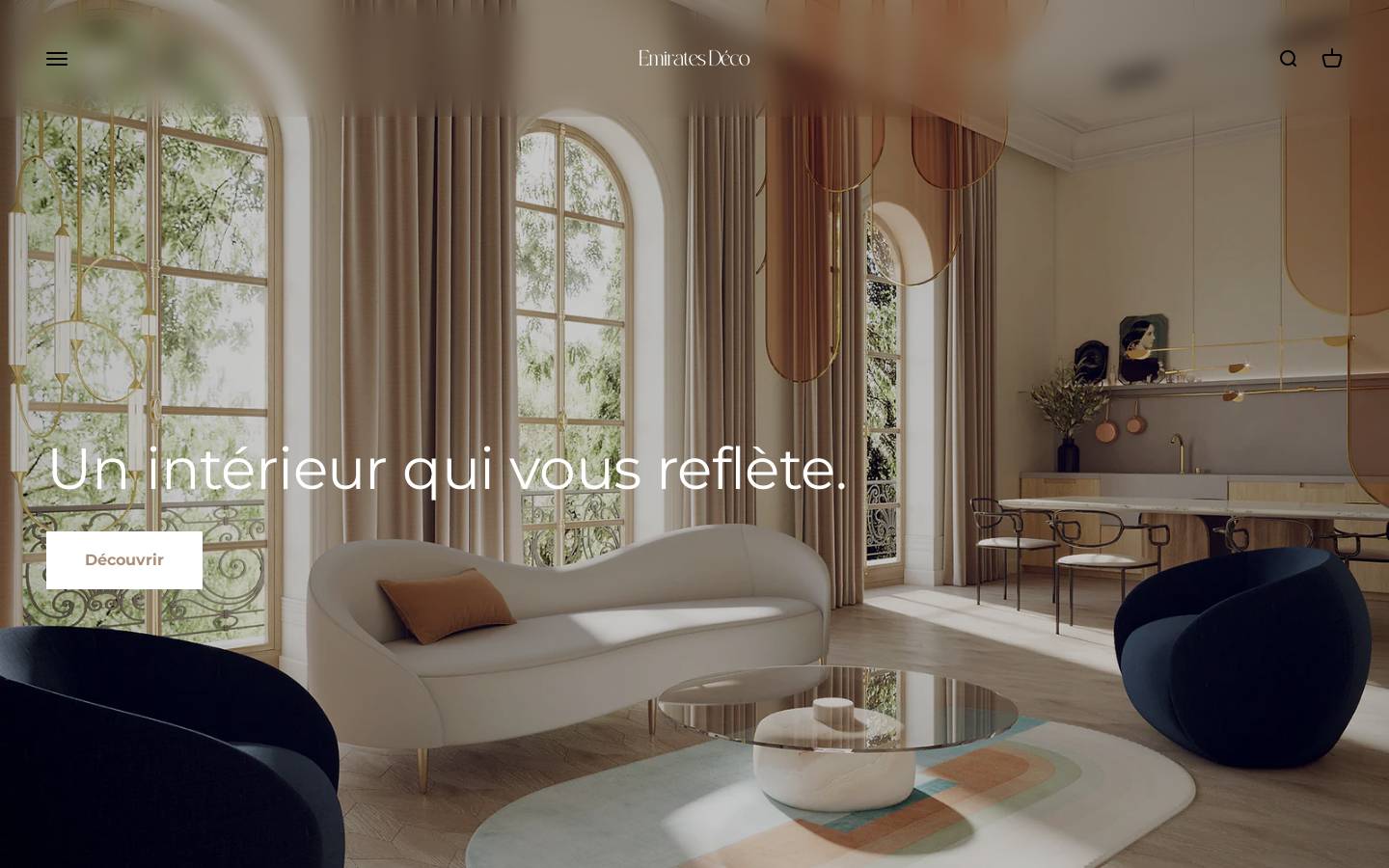 emiratesdeco.com homepage screenshot