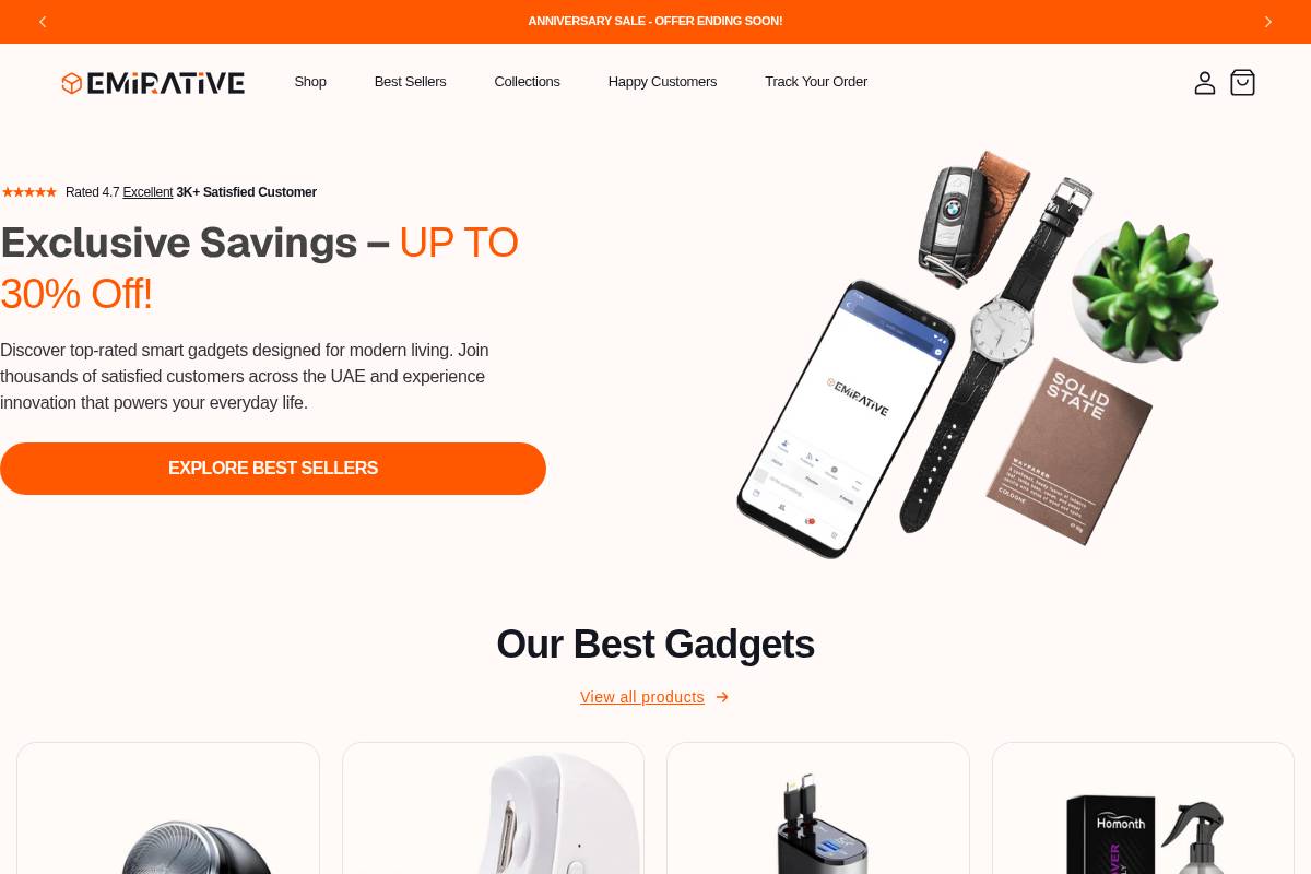 emirative.com homepage screenshot
