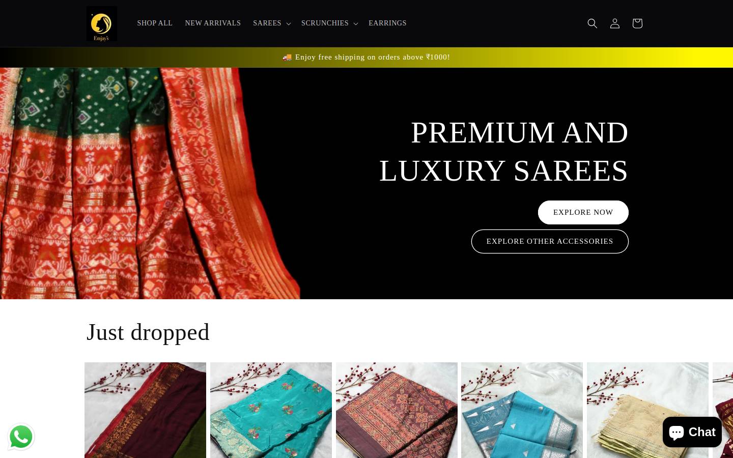 emjayshouse.com homepage screenshot