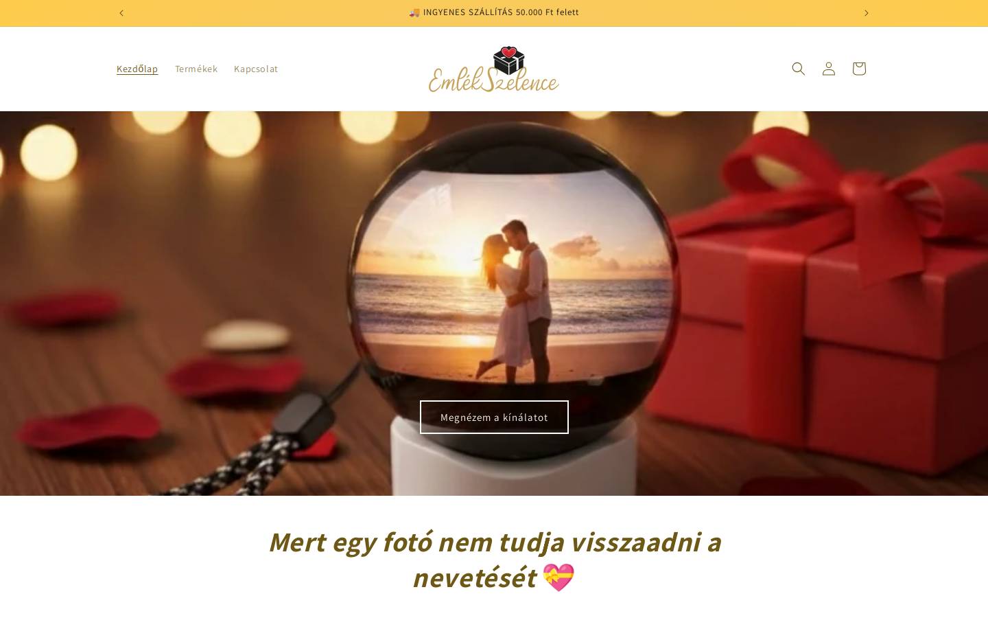 emlekszelence.hu homepage screenshot