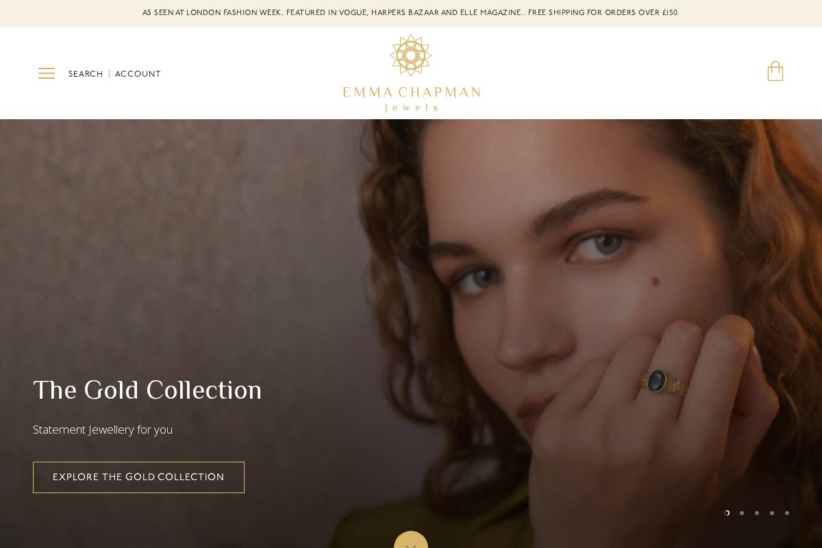emmachapmanjewels.com homepage screenshot