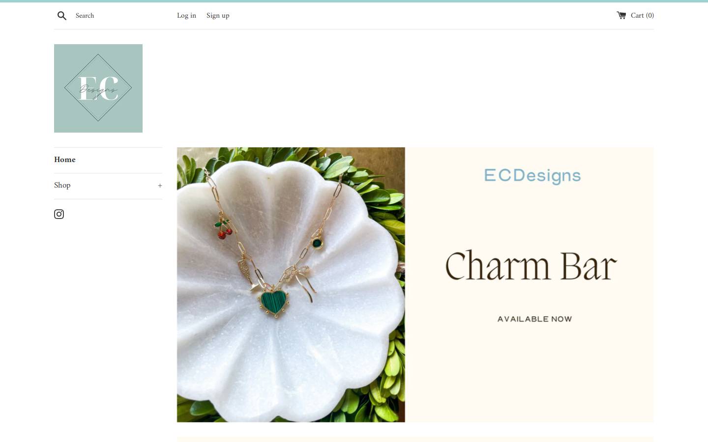 emmaclairedesigns.com homepage screenshot