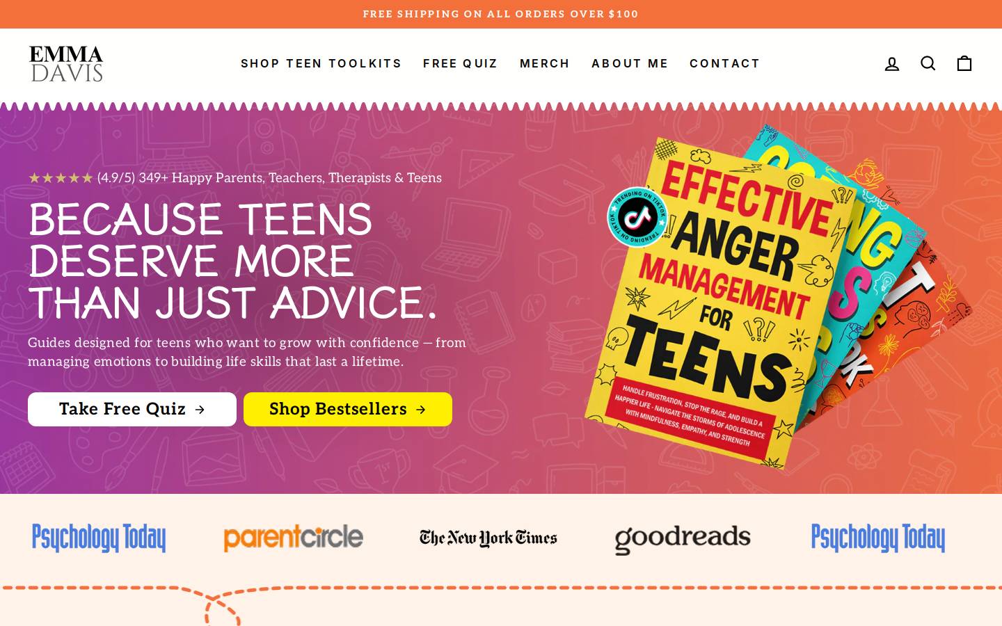 emmadavisbooks.com homepage screenshot