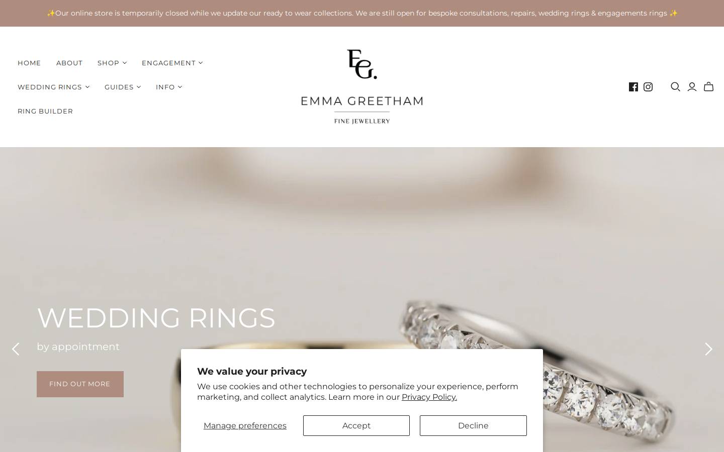 emmagreetham.com homepage screenshot