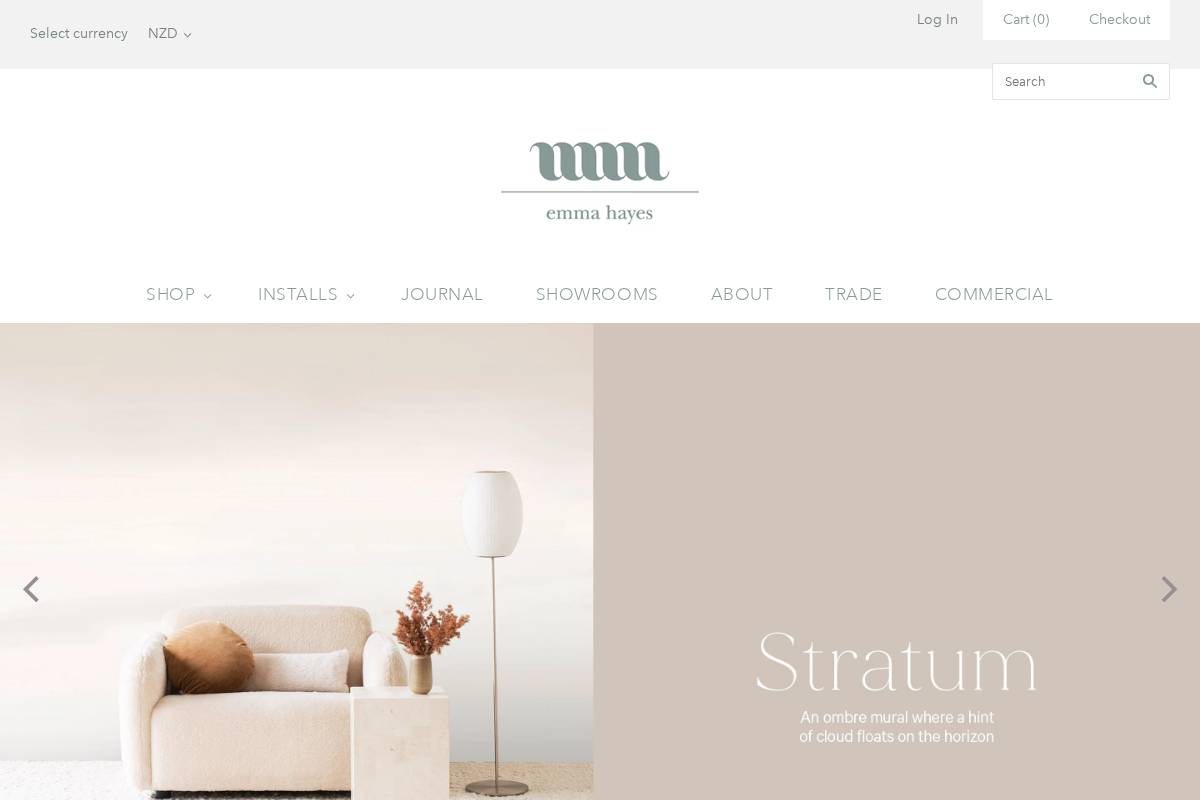 emmahayes.co.nz homepage screenshot