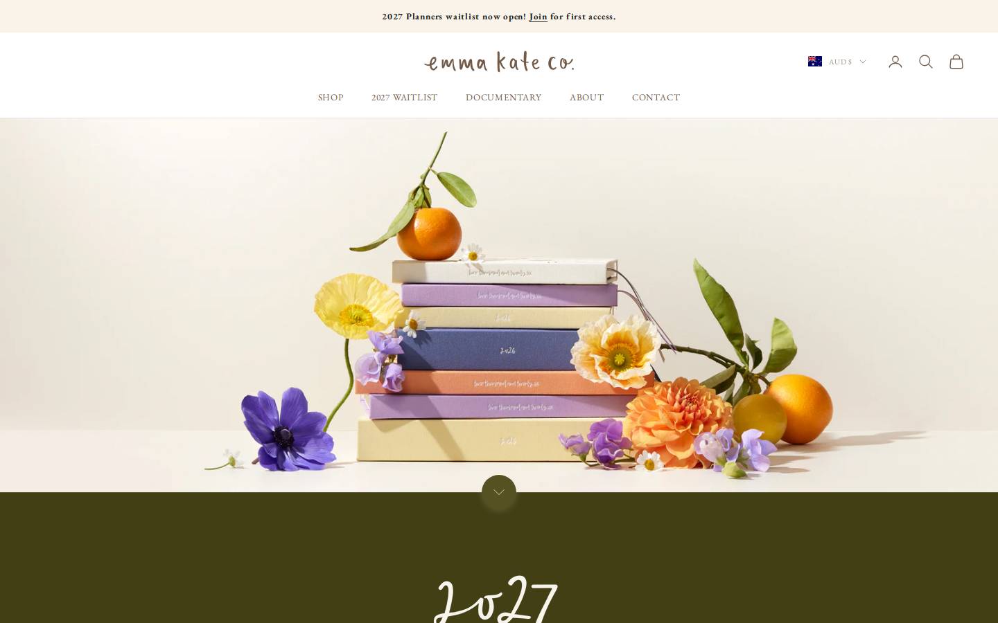 emmakateco.com homepage screenshot