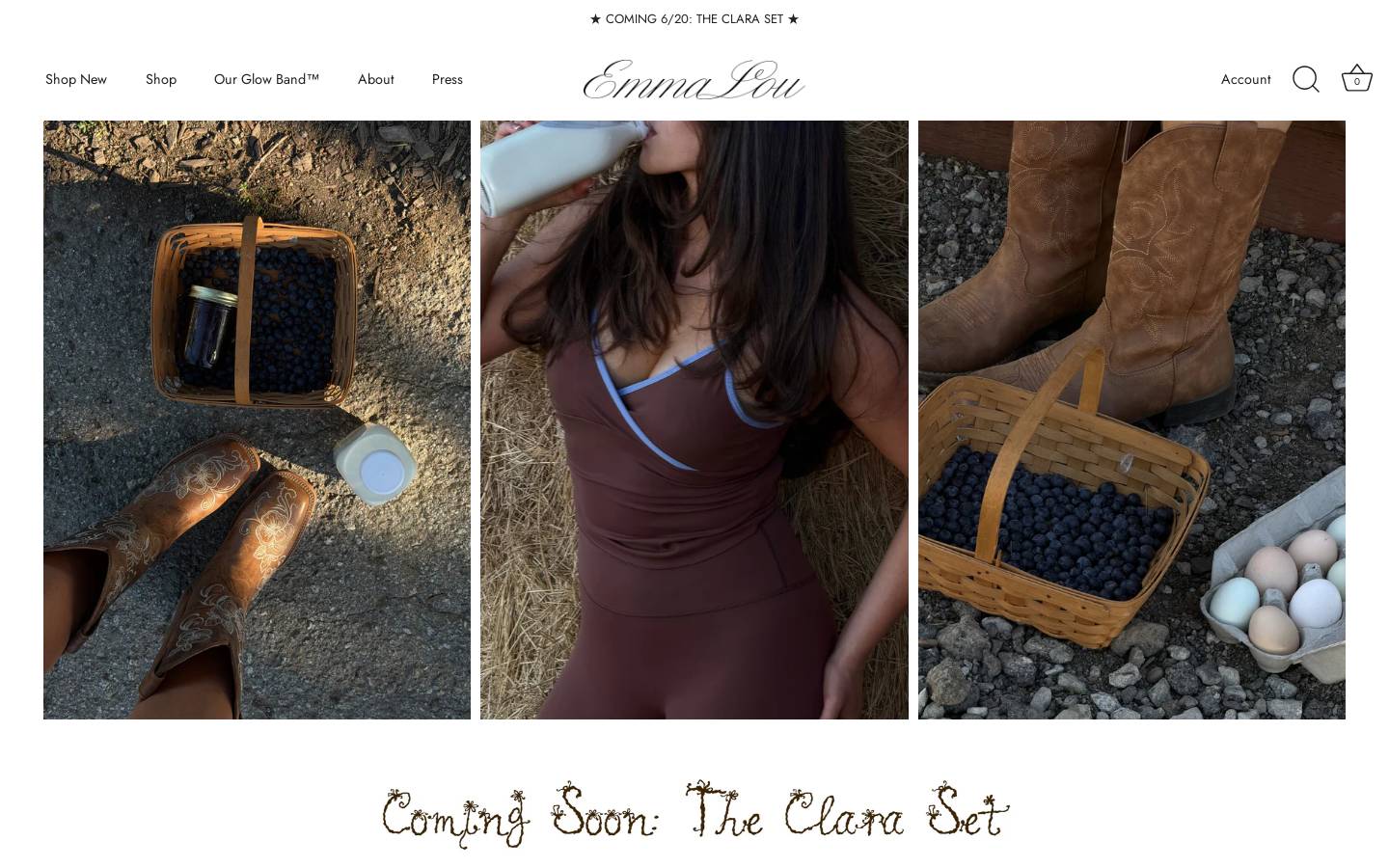 emmalouthelabel.com homepage screenshot